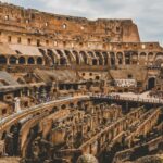 Rome Colosseum and Roman Catacombe from Civitavecchia