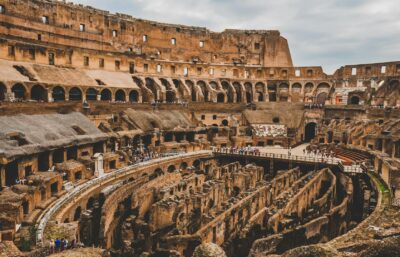 Rome Colosseum and Roman Catacombe from Civitavecchia